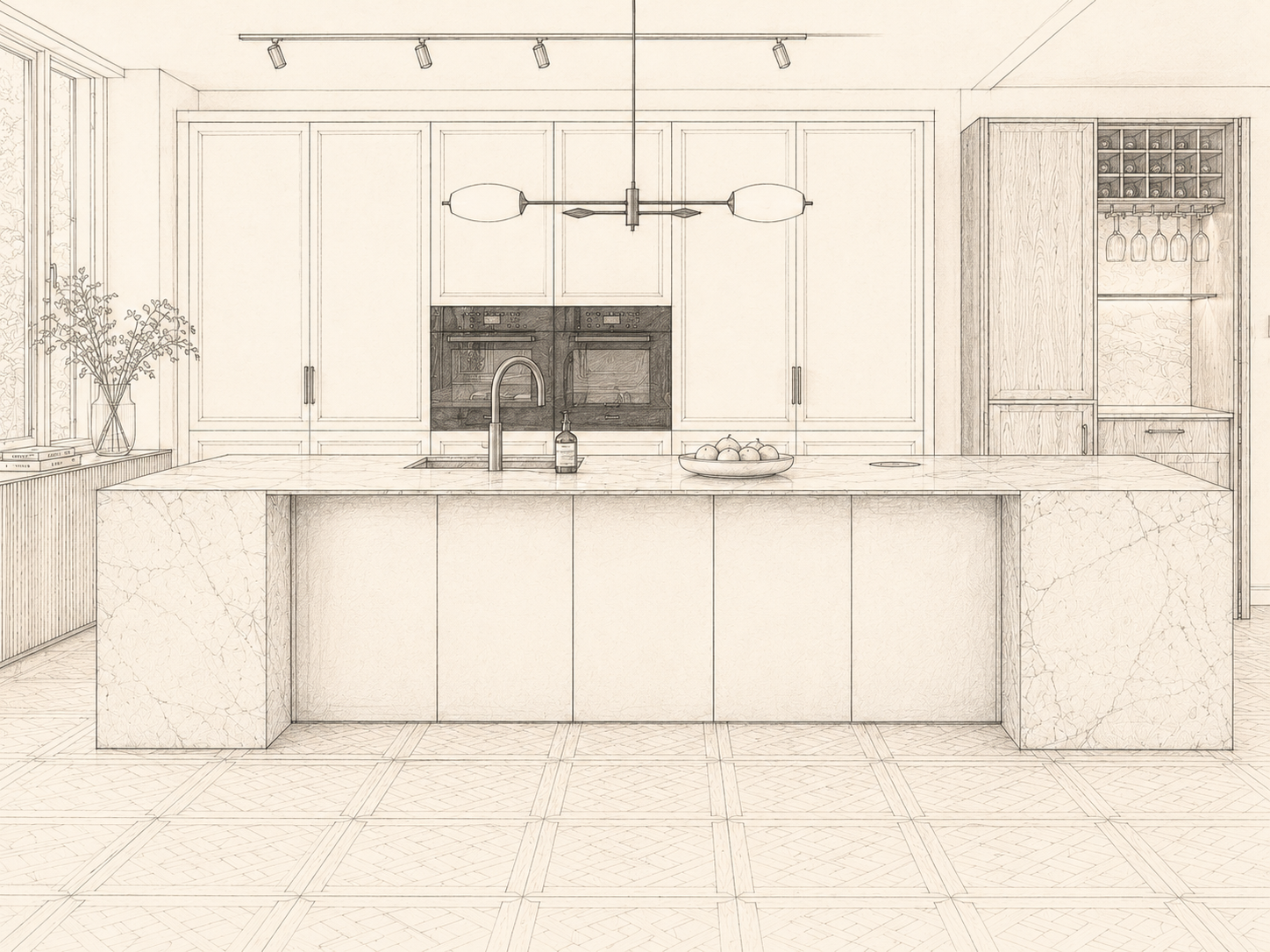 The Queens Park pencil study